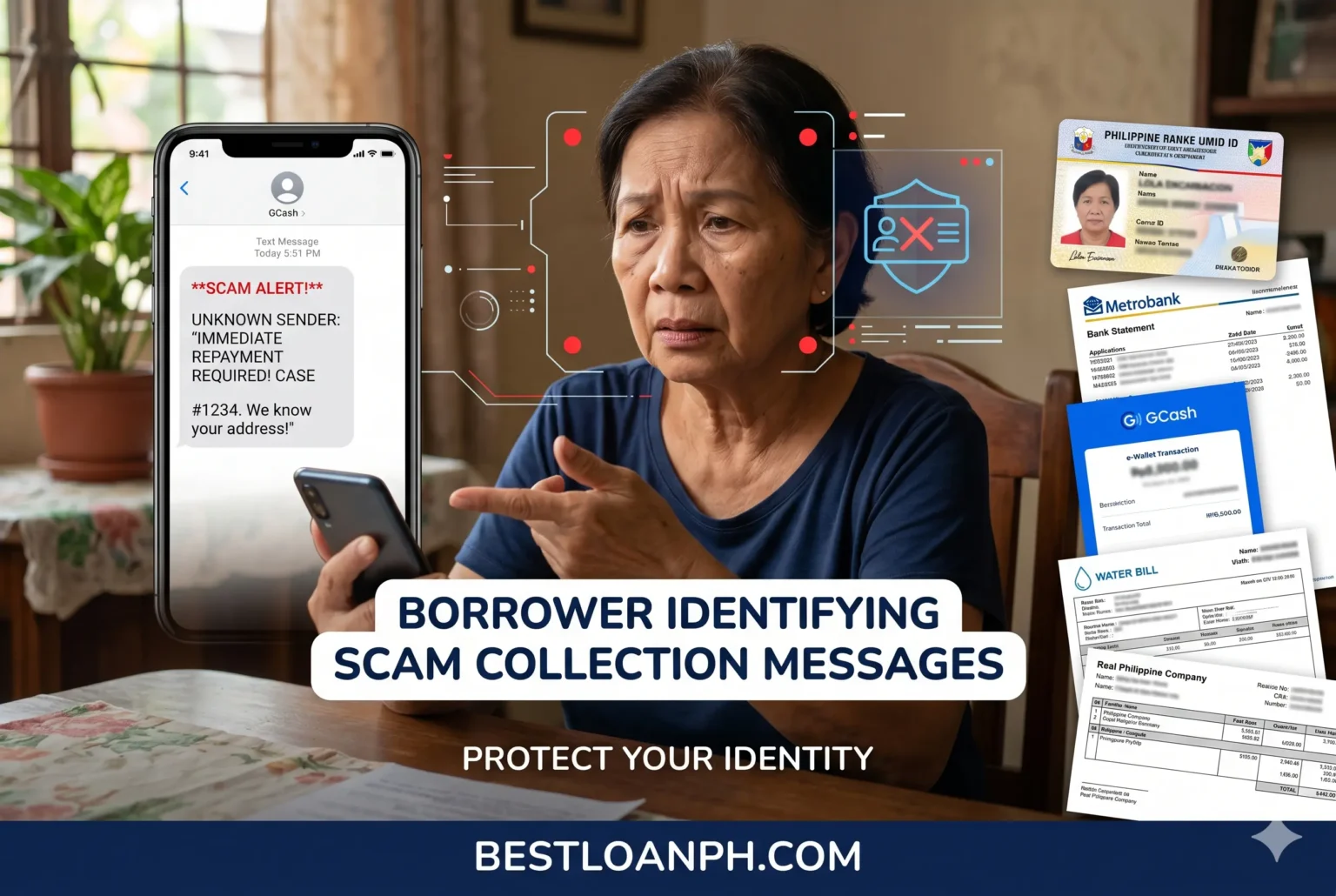 Borrower Identifying Scam Collection Messages Example of scam online lender harassment warning signs and abusive collection tactics in the Philippines