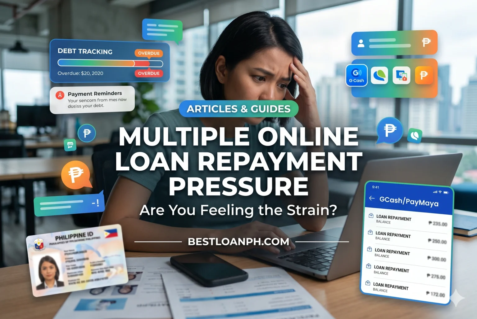 Filipino borrower stressed by multiple online loan repayment deadlines